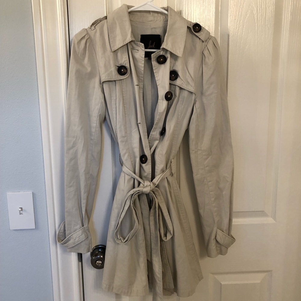 Women’s beige trench coat